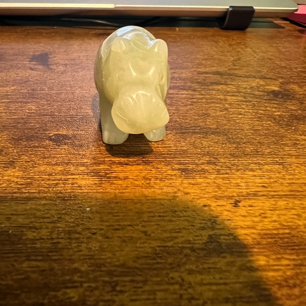 Jade Hippo Figurine